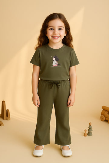 Olive Adventure Girl Tracksuit