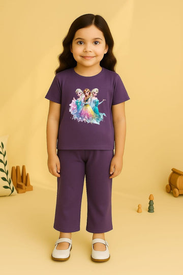 Dark purple Bellbottom Trouzer Full Set