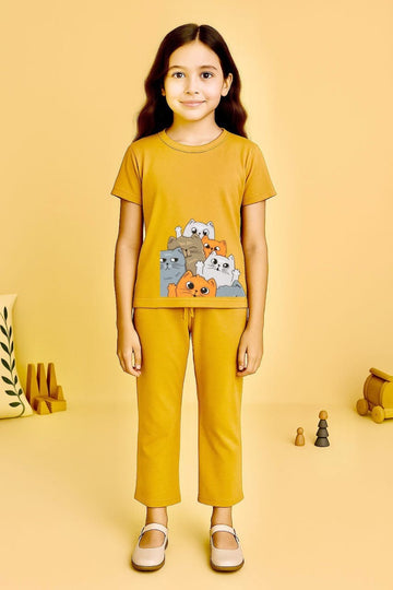 Camel Cat Bellbottom Trouzer Full Set