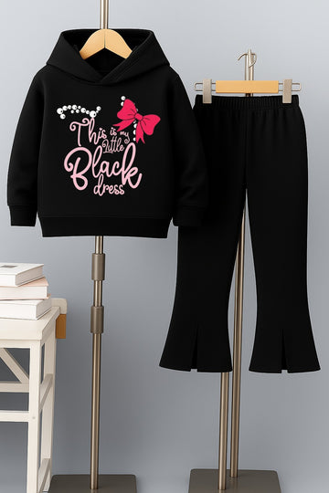 Little Black Dress Bellbottom Tracksuit