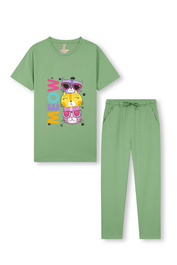 Meow Tracksuit For Girl