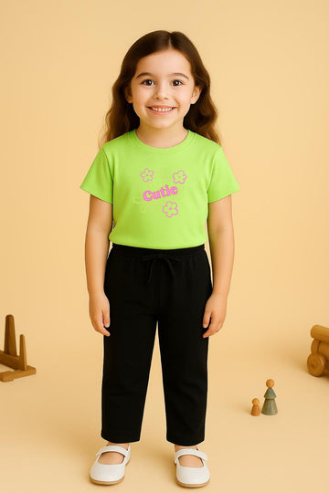 Cutie light Green TrackSuit For Girls