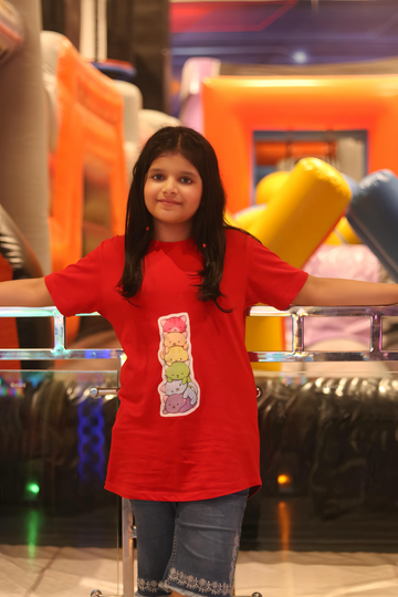 Red T-Shirt For Girls