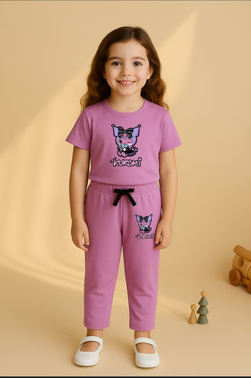 Purple kuromi Tracksuit For Girls