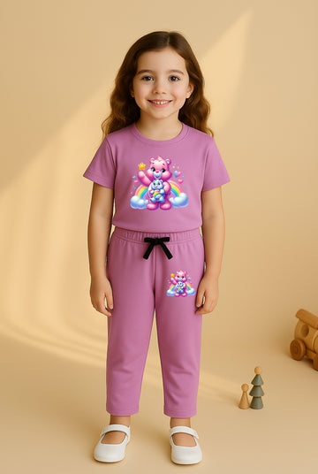 Purple RainBow Bear Tracksuit for Girls
