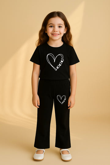 White Heart Tracksuit for girls