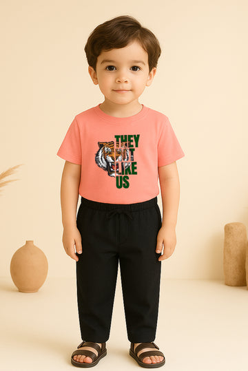 Funky peach Tracksuit For Boys