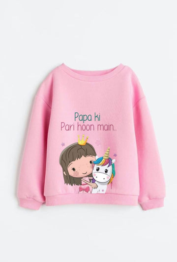 Pink papa ki pari sweart shirt