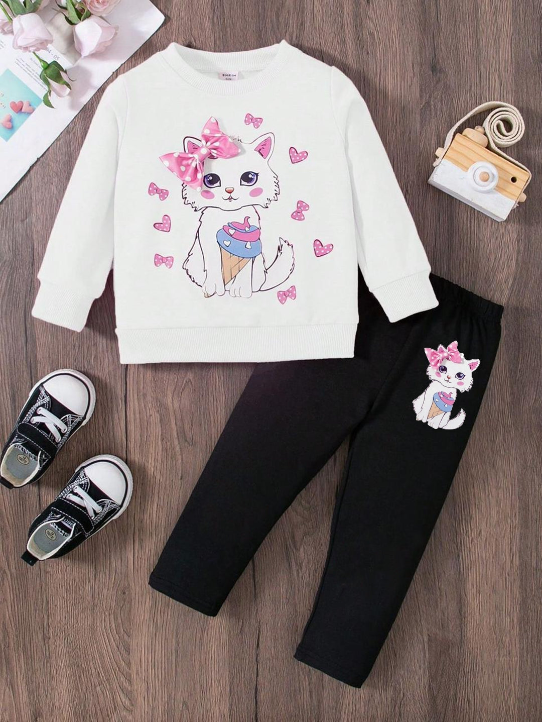 CAT Fleece Tracksuit For girls