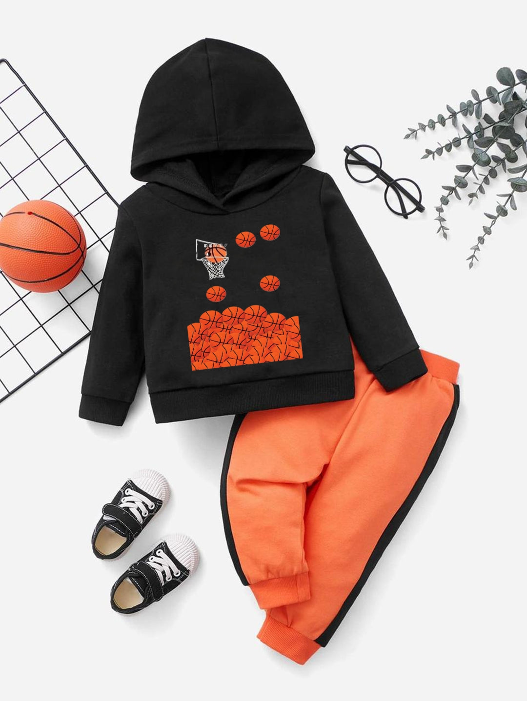 Basket Ball Fleece Tracksuit For Boys