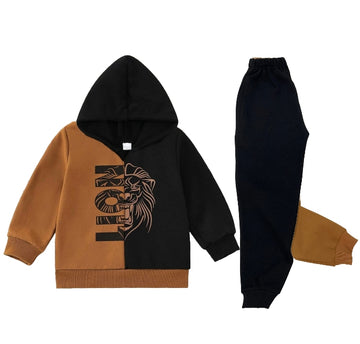 Lion Fleece Tracksuit For Boys