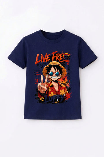Luffy Live Free Tee
