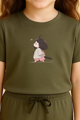 Olive Adventure Girl Tracksuit
