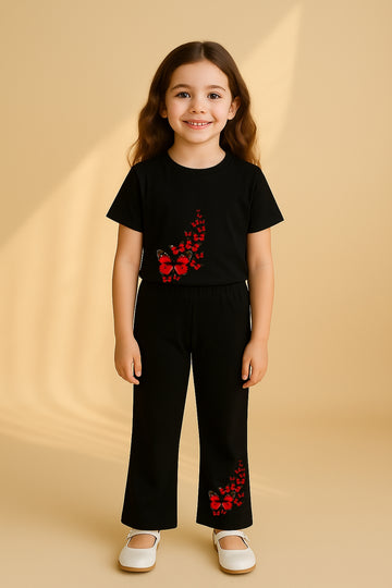 Red Butterfly Tracksuit for girls