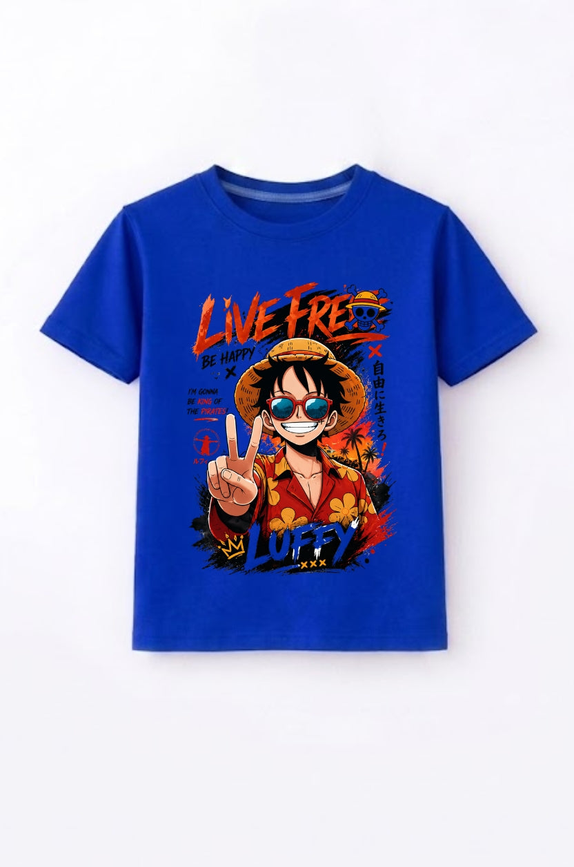 Luffy Live Free Tee