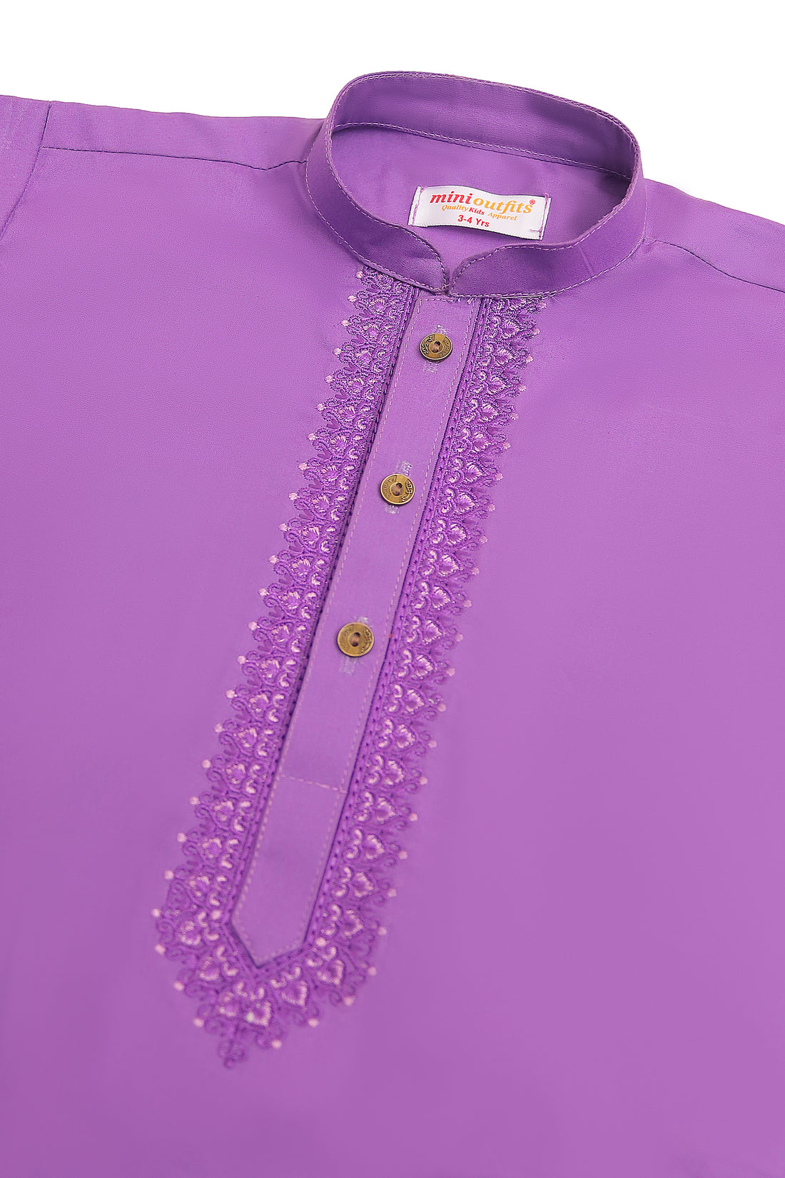 Premium Quality Light Purple Embroidered Kurta Trouser For Boys