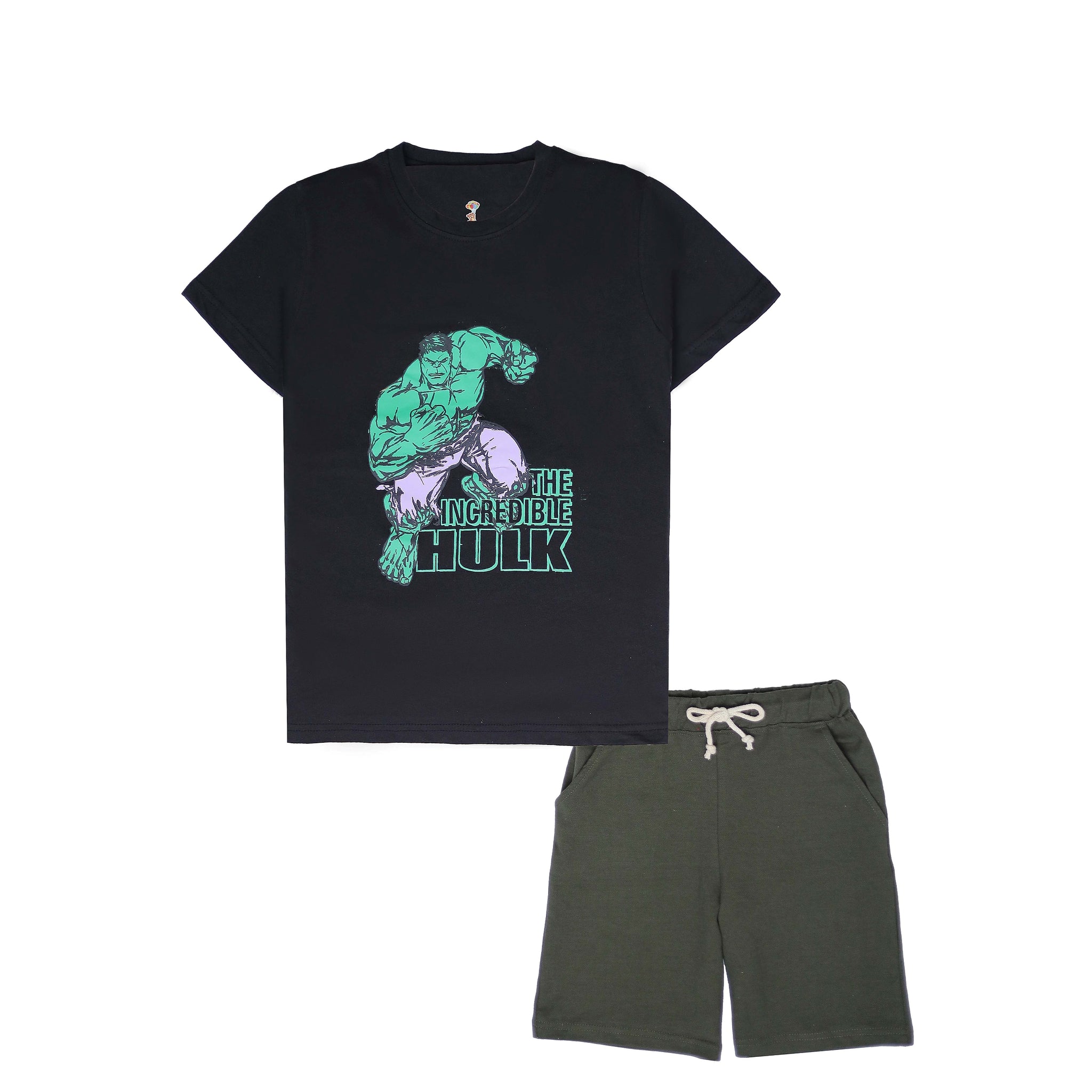 Black Green Hulk Track-Suit For Boys