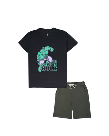 Black Green Hulk Track-Suit For Boys