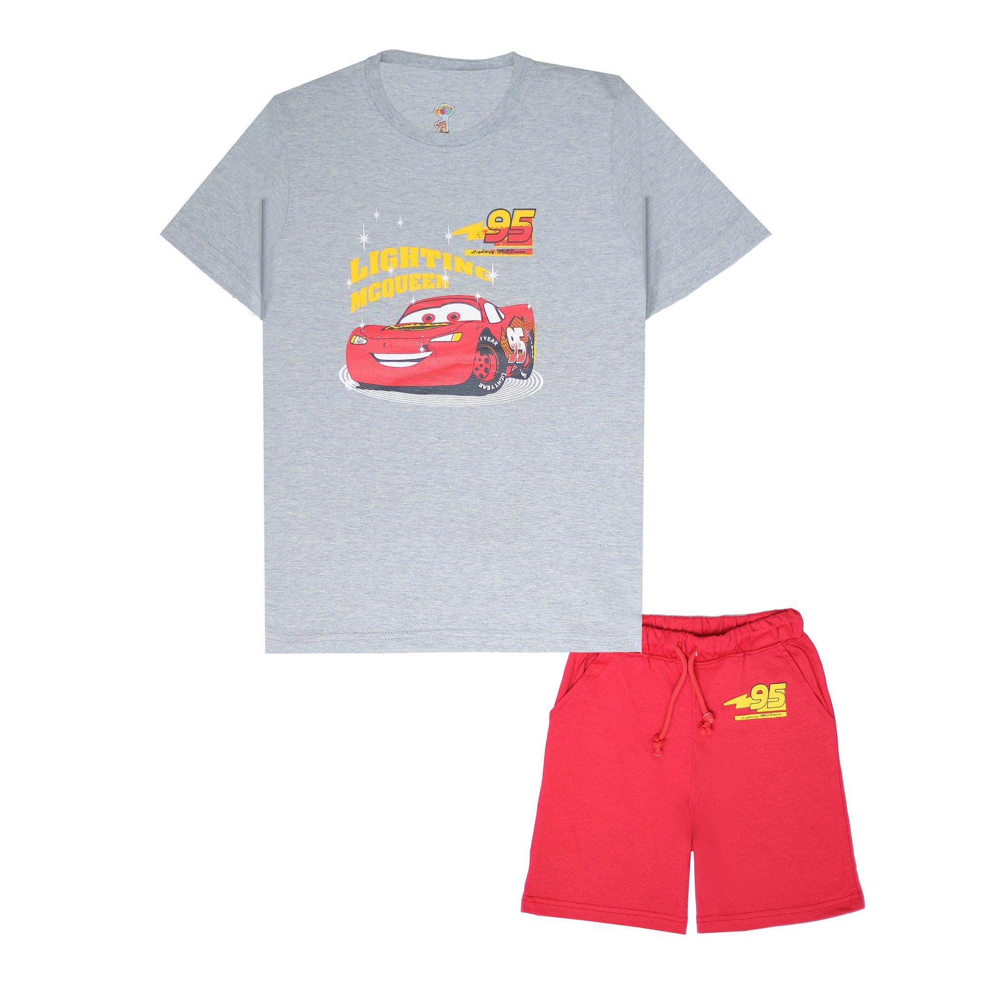 Grey Red 95 car Track-Suit For Boys