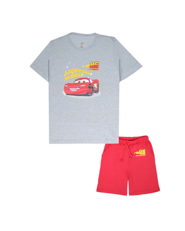 Grey Red 95 car Track-Suit For Boys