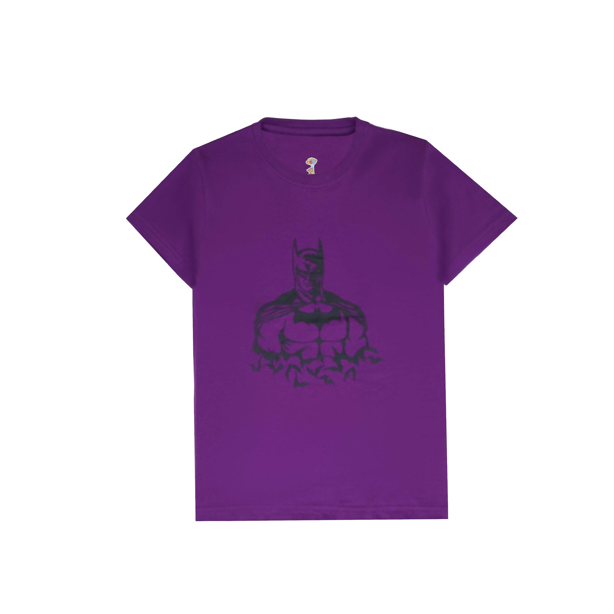 PURPLE BATMAN" Slogan T-Shirt For Boys