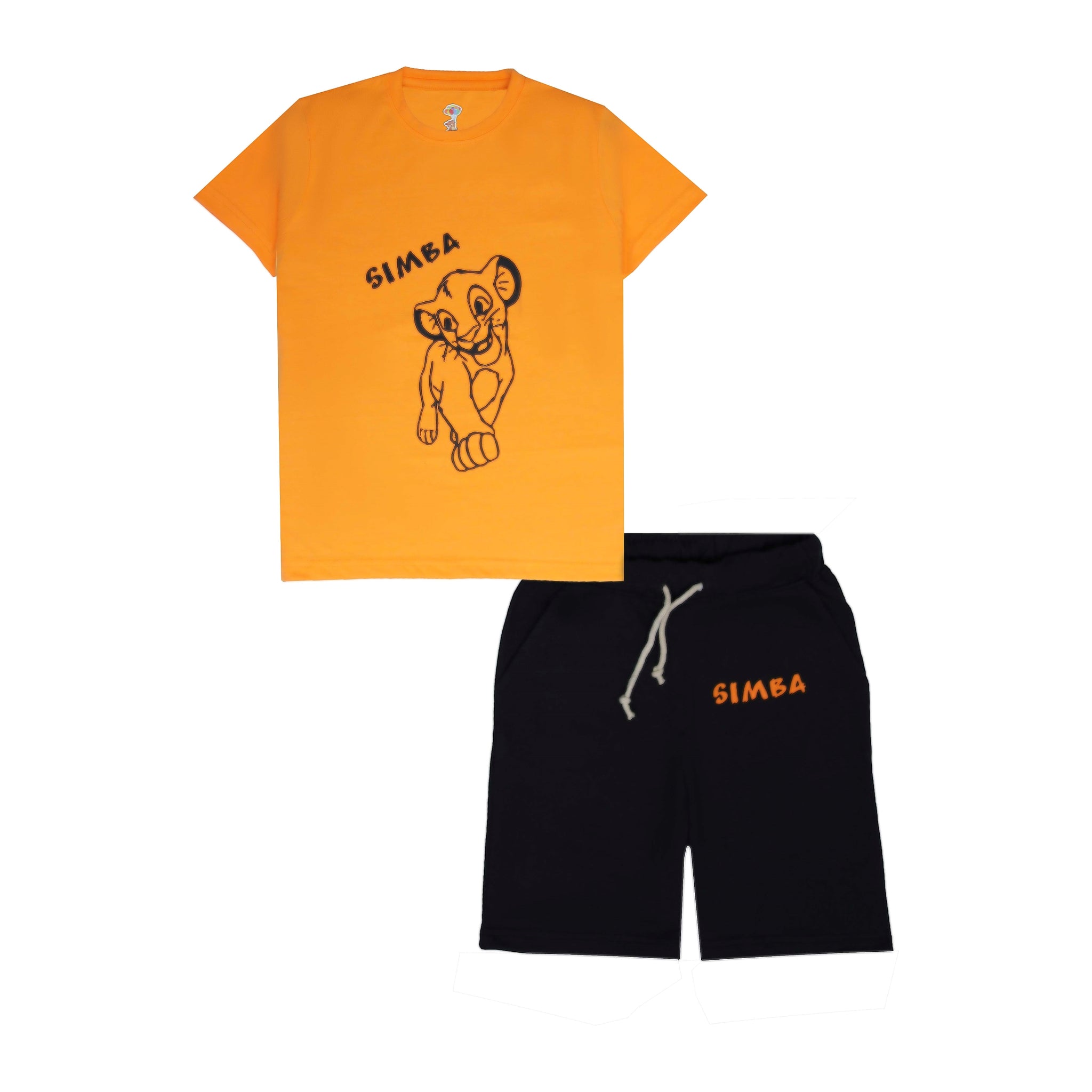 Orannge Black Simba Track-Suit For Boys