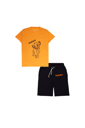 Orannge Black Simba Track-Suit For Boys