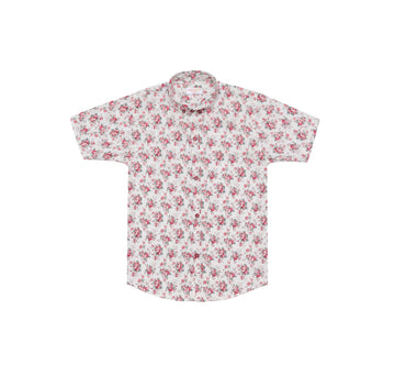 WHITE COTTON, PRINTED CASUAL SHIRT FOR BOYS 🎈🎈