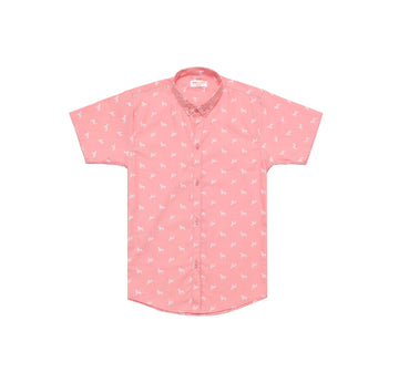 TEA PINK COTTON, PRINTED CASUAL SHIRT FOR BOYS 🎈🎈