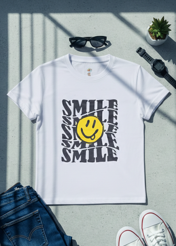 White smile T-Shirt For Boys