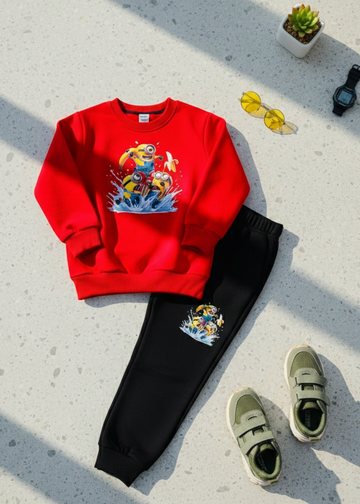 Minion Fleece Tracksuit For Boys