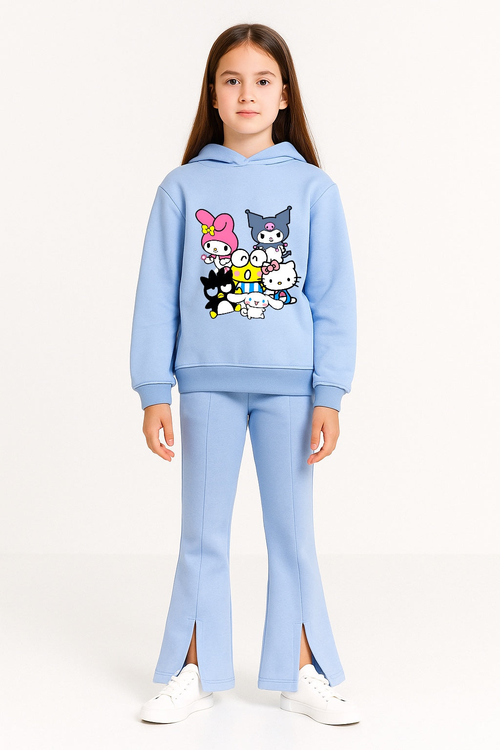 Ocean Blue kuromi Bell Bottom Trouser
