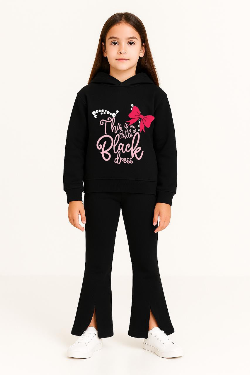 Little Black Dress Bellbottom Tracksuit
