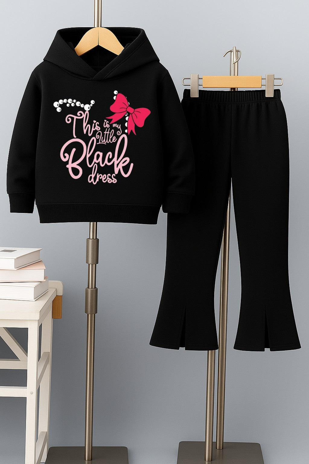 Little Black Dress Bellbottom Tracksuit
