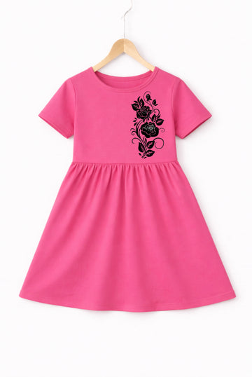 Black Flower Frock