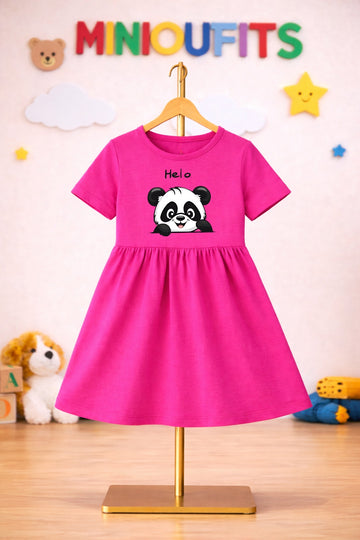 Hello panda Frock