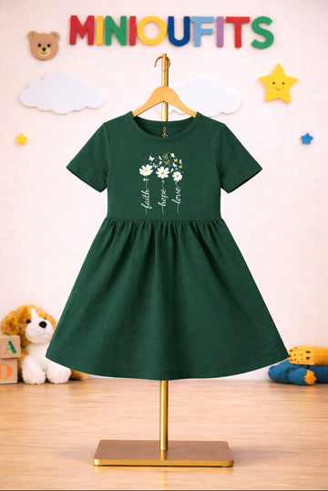 Green Flower Frock