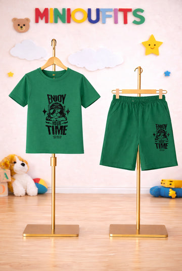 Enjoy Your Time Shorts Set