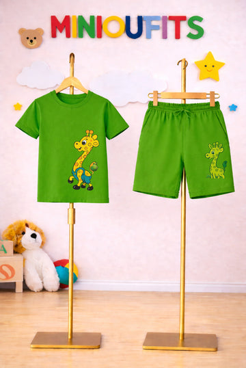 Cute Giraf Short Set