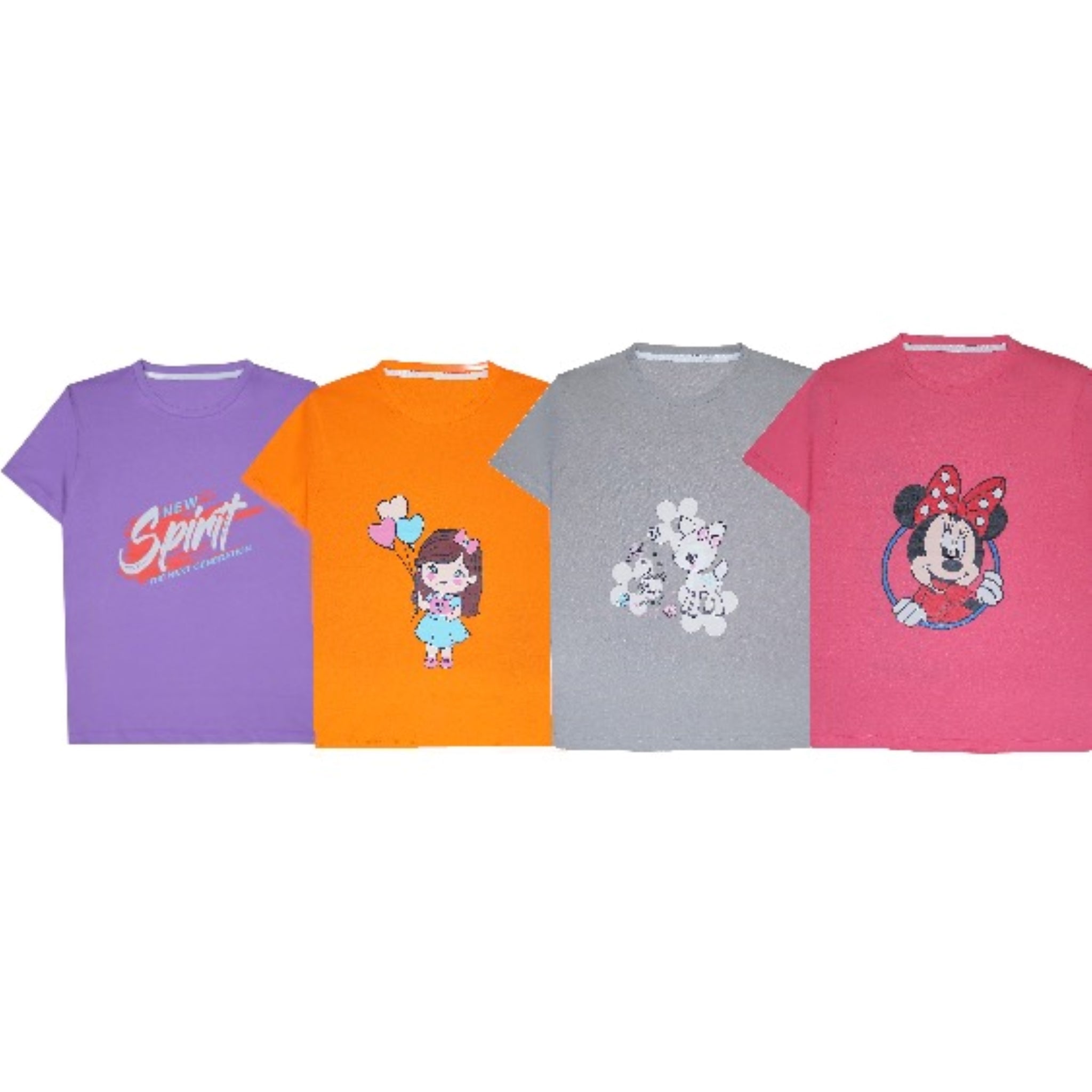 4 TSHIRTS FOR GIRLS SALE