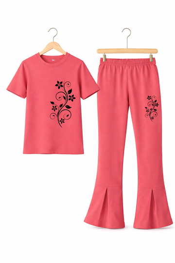 Black Flower Tracksuit
