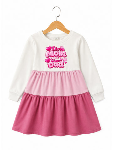 Love Mom Dad Frock
