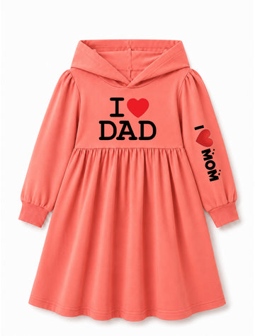 I love Mom Dad Frock