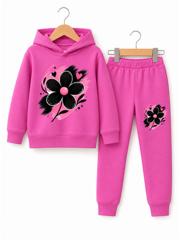 Black Flower Tracksuit