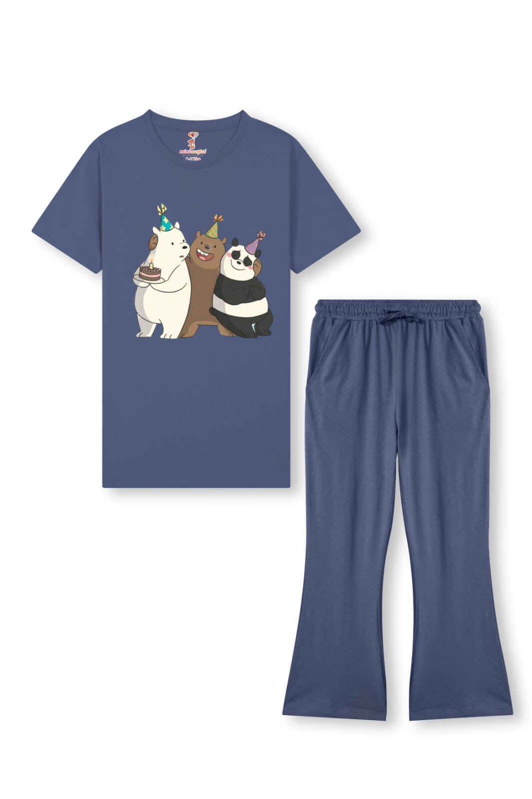 Grey Bear Bellbottom Trouzer Set