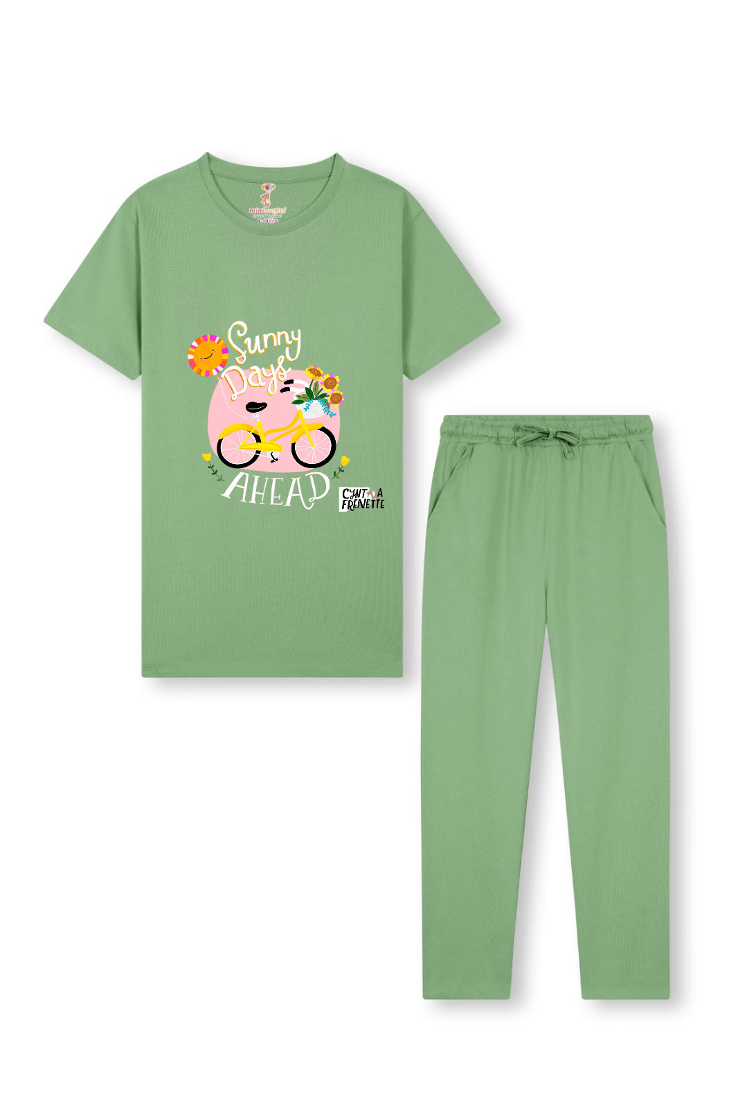 Sunny Day Olive green Tracksuit For Girls