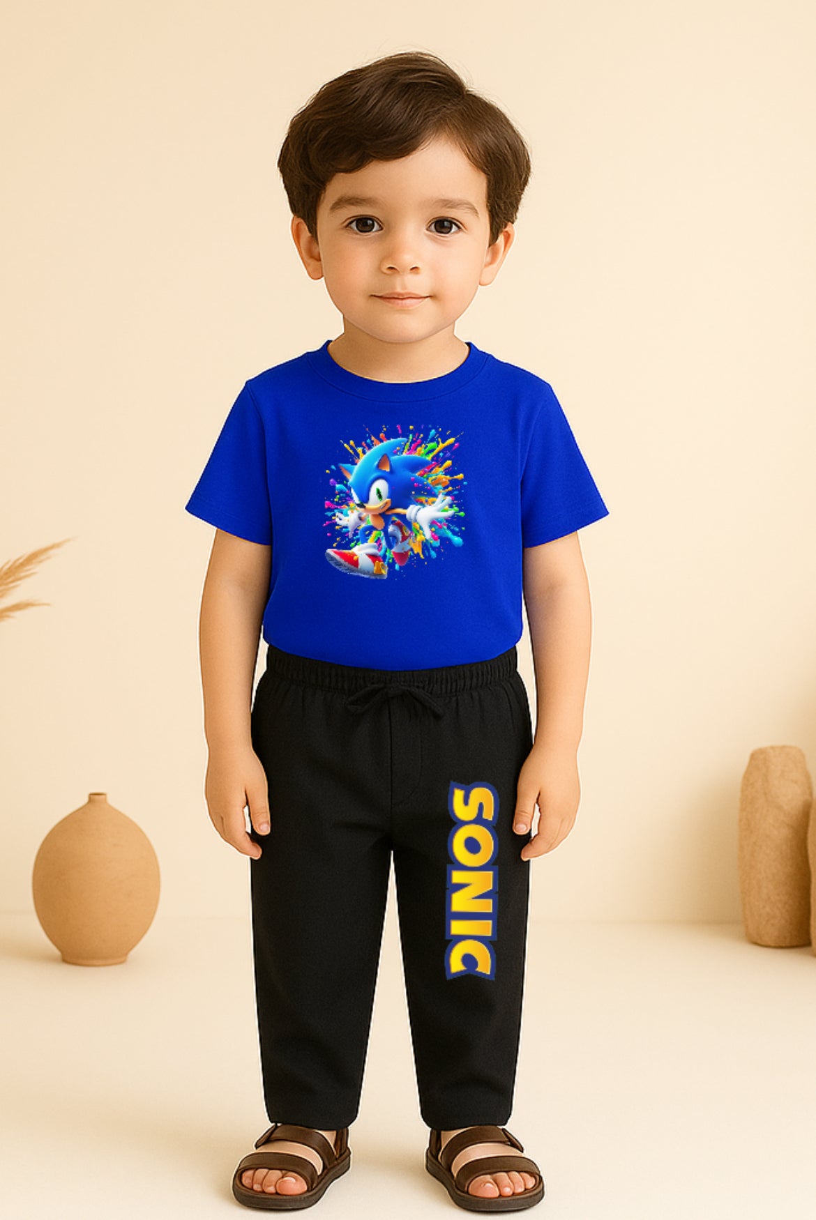 Royal Blue Sonic Tracksuit For Boys