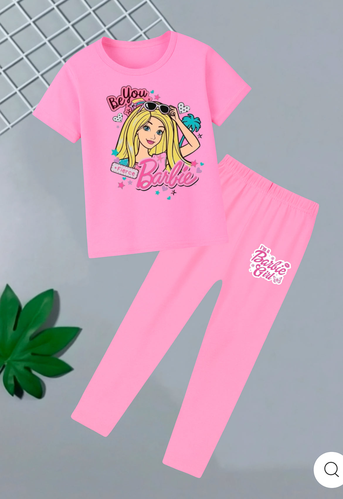 Pink Barbie Tracksuit For Girls