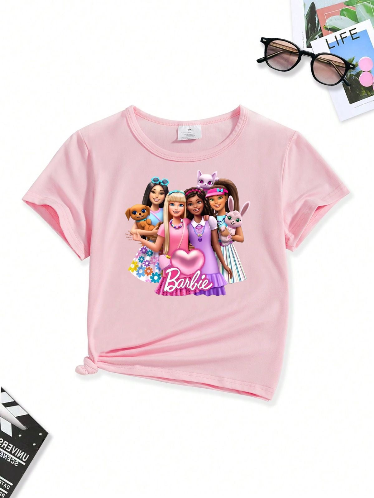 Baby pink Barbie Family Tshirt
