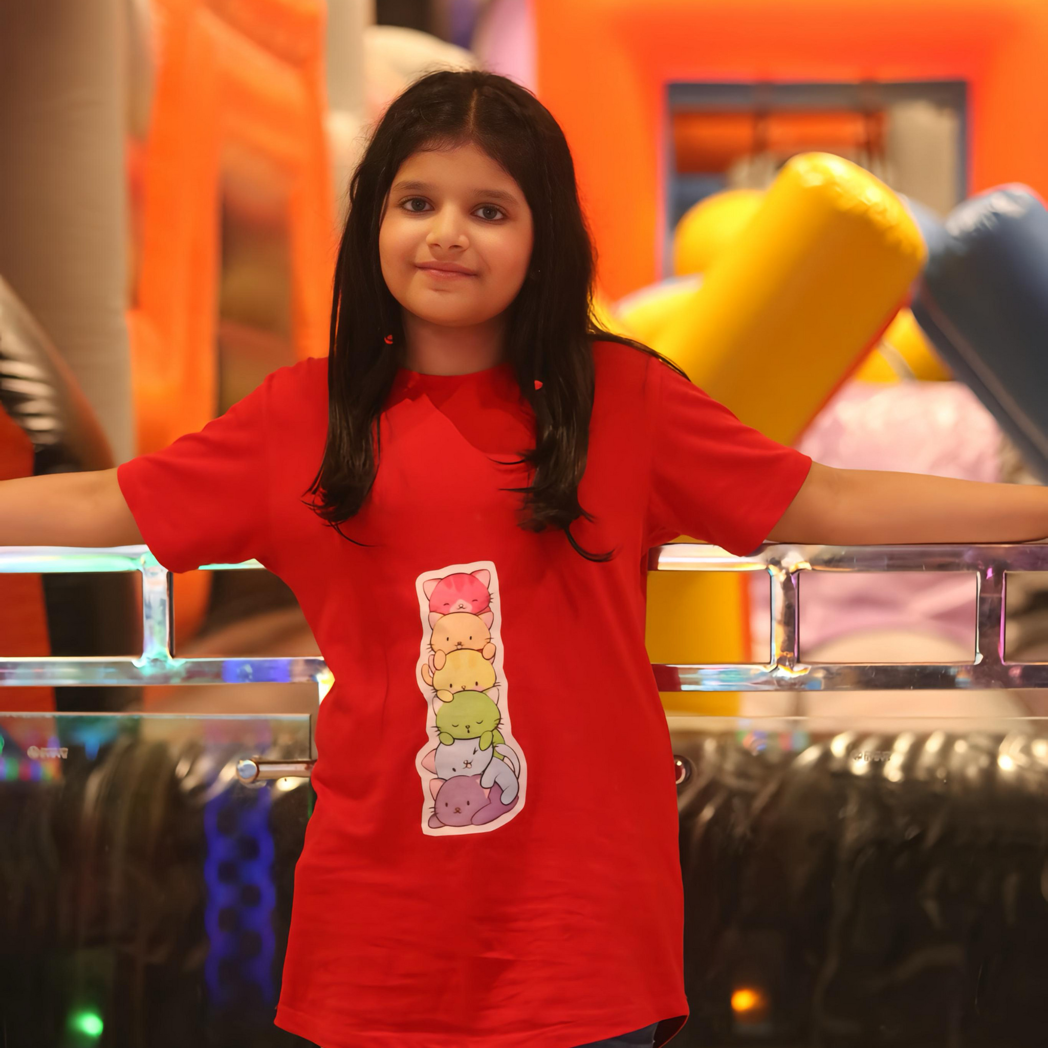 Red T-Shirt For Girls
